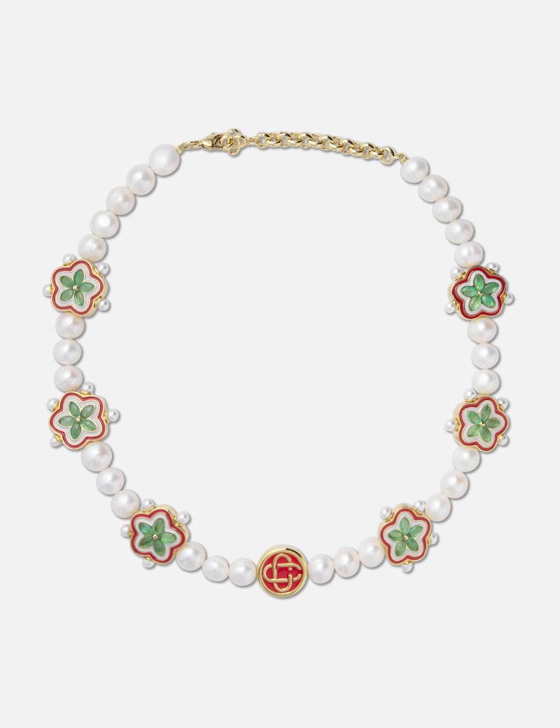 関税送料込【CASABLANCA】ショート Gradient Flower ネックレス Casablanca - Gradient Flower Short Necklace | HBX - Globally