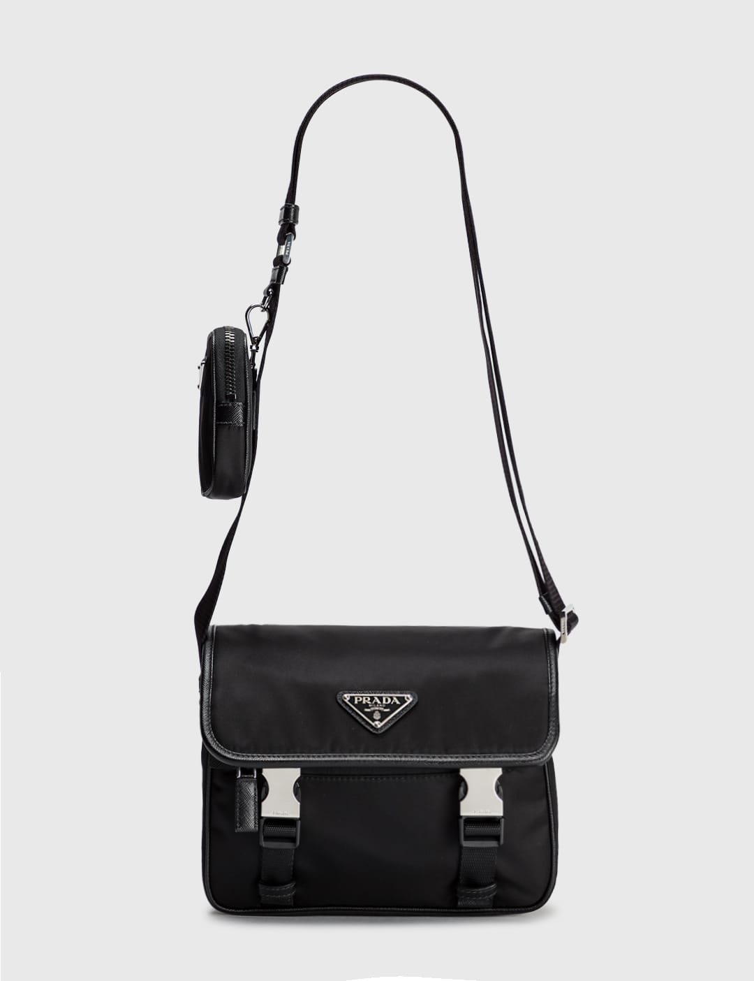 Prada - Re-Nylon And Saffiano Leather Shoulder Bag | HBX