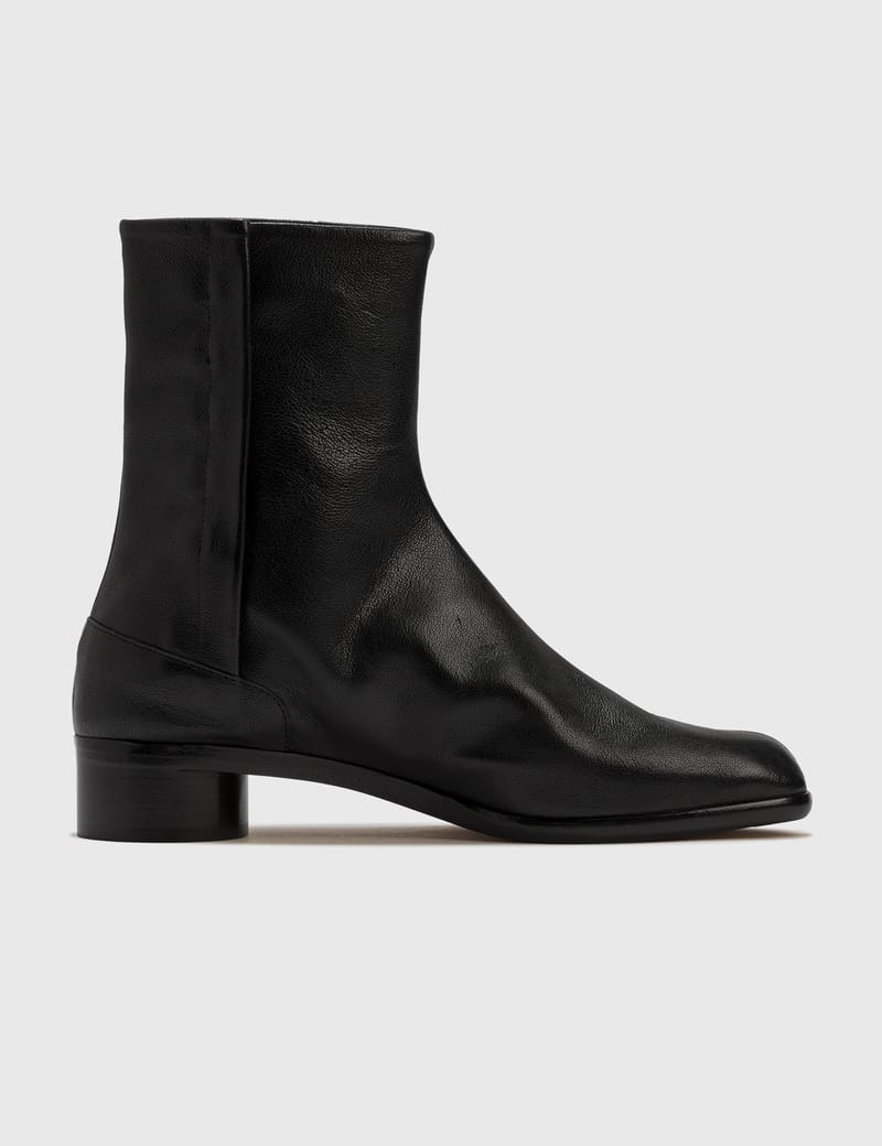 Maison Margiela - Tabi Leather Ankle Boots | HBX - Globally