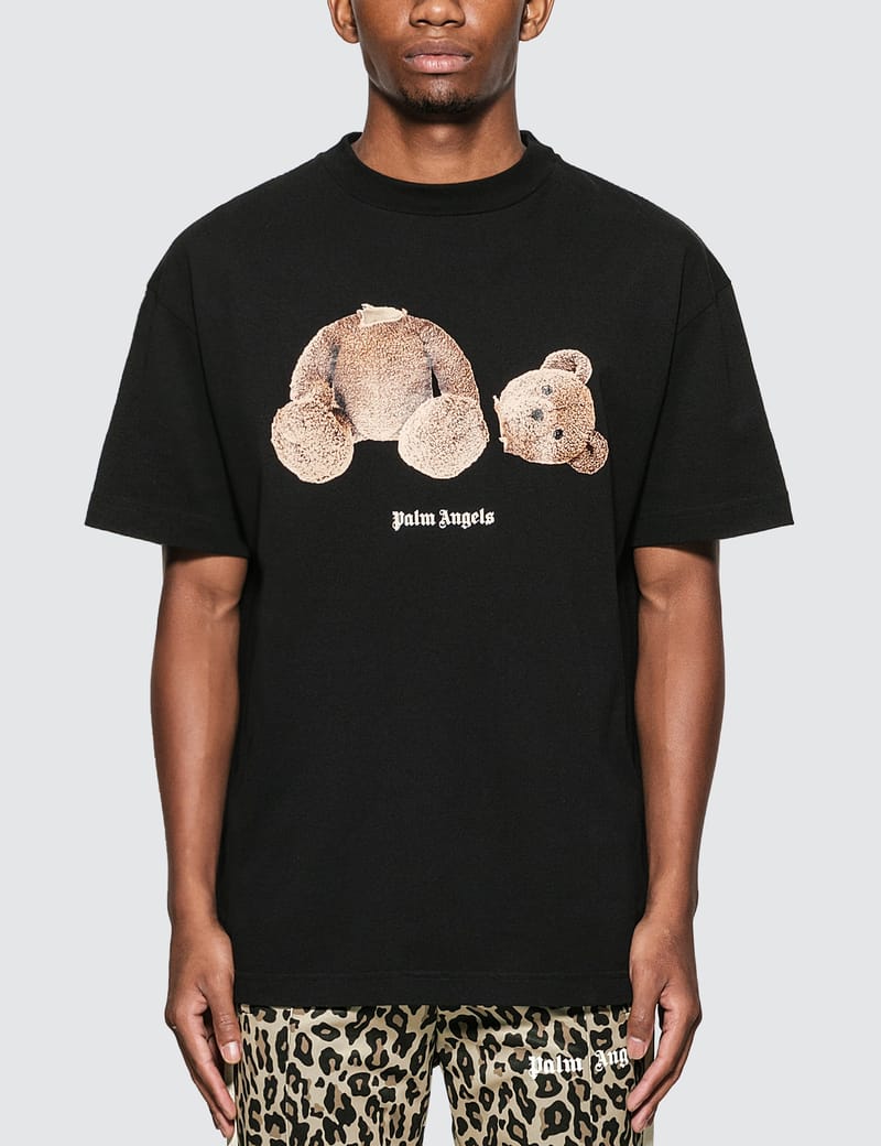【関税＆送料込み】Palm Angels Bear T-Shirt Palm Angels Kids bear-print Organic Cotton T-shirt | Pink