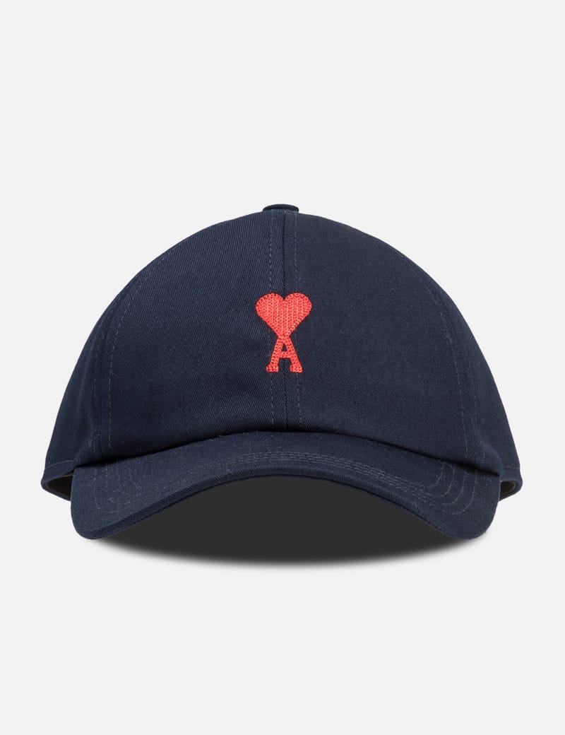 Ami - Red Ami de Coeur Embroidery Cap | HBX - Globally