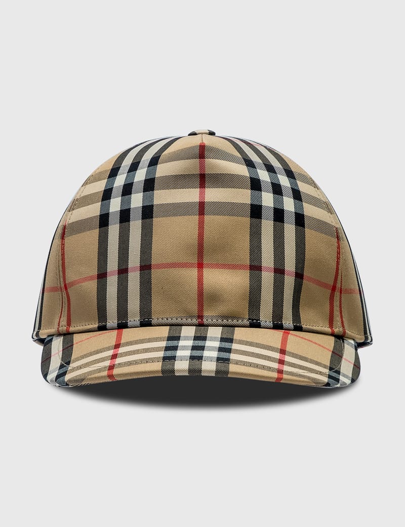 Burberry - Logo Appliqué Vintage Check Baseball Cap | HBX