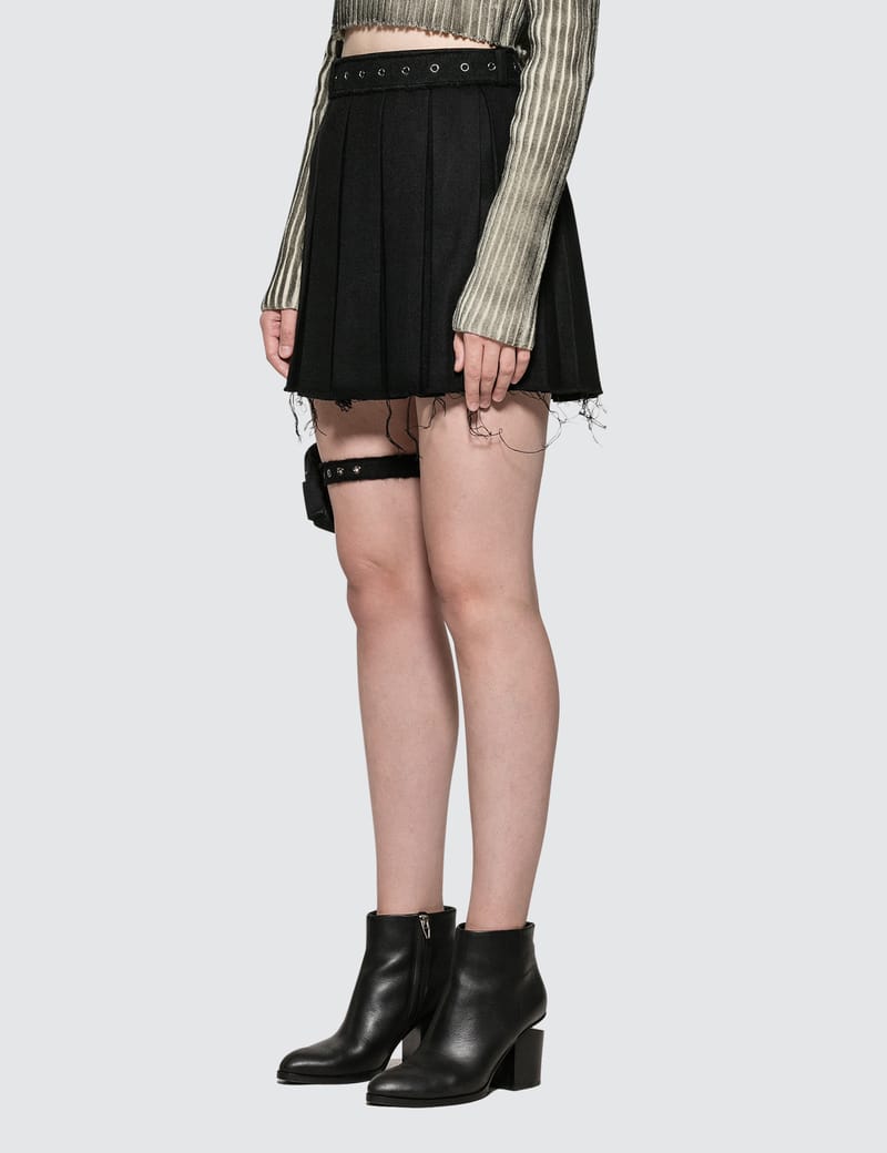 Hyein Seo - Wool Skirt With Garter Belt | HBX - Globally Curated