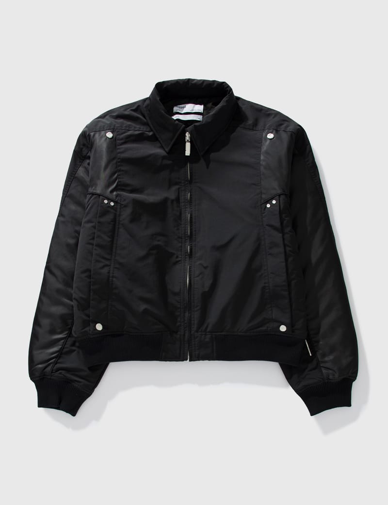 C2H4 - Staff Uniform Quilted Intervein Layered Bomber Jacket | HBX