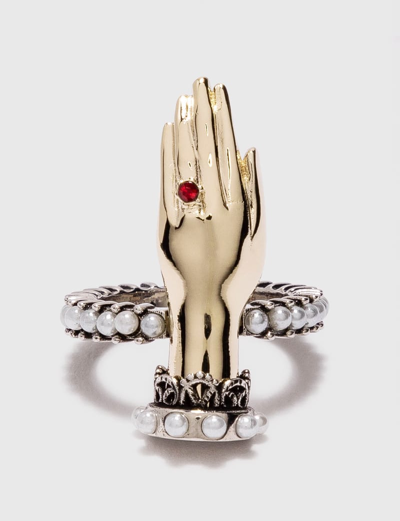 Alexander McQueen - Hand Ring | HBX - Globally Curated Fashion and