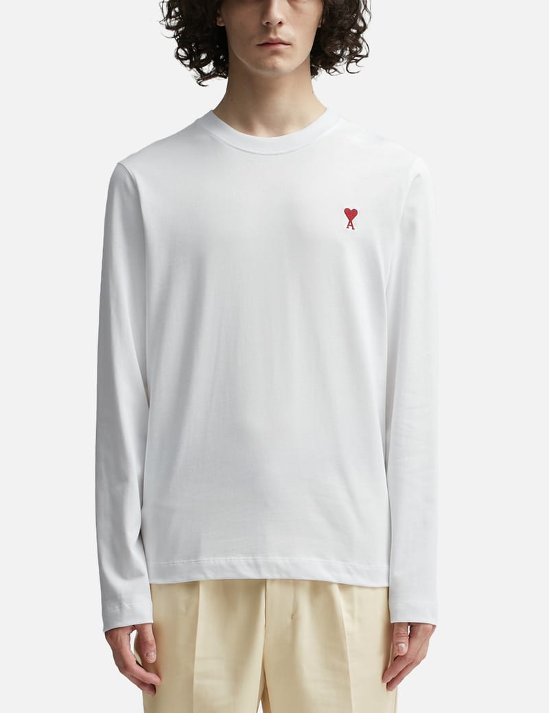 Ami - Long Sleeve Ami De Coeur T-shirt | HBX - Globally Curated