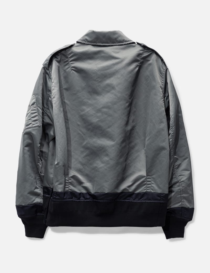 Sacai - Nylon Twill Mix Blouson | HBX - Globally Curated Fashion