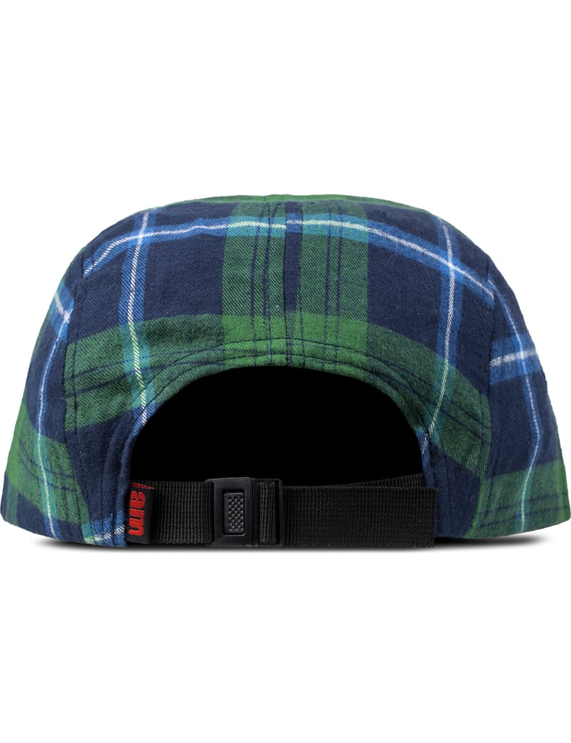 After Midnight Nyc - Green Am Logo (White Label) Flannel Camp Cap