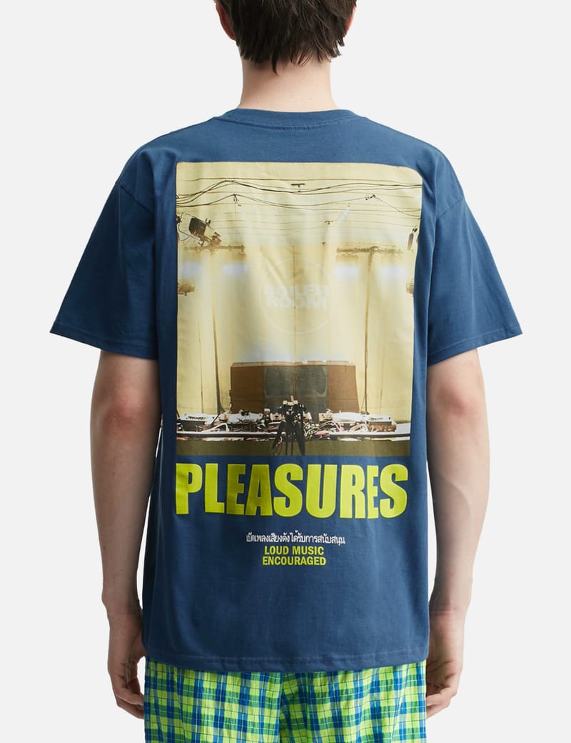 Pleasures Turntable T-Shirt - Cotton collab tee with Boiler Room