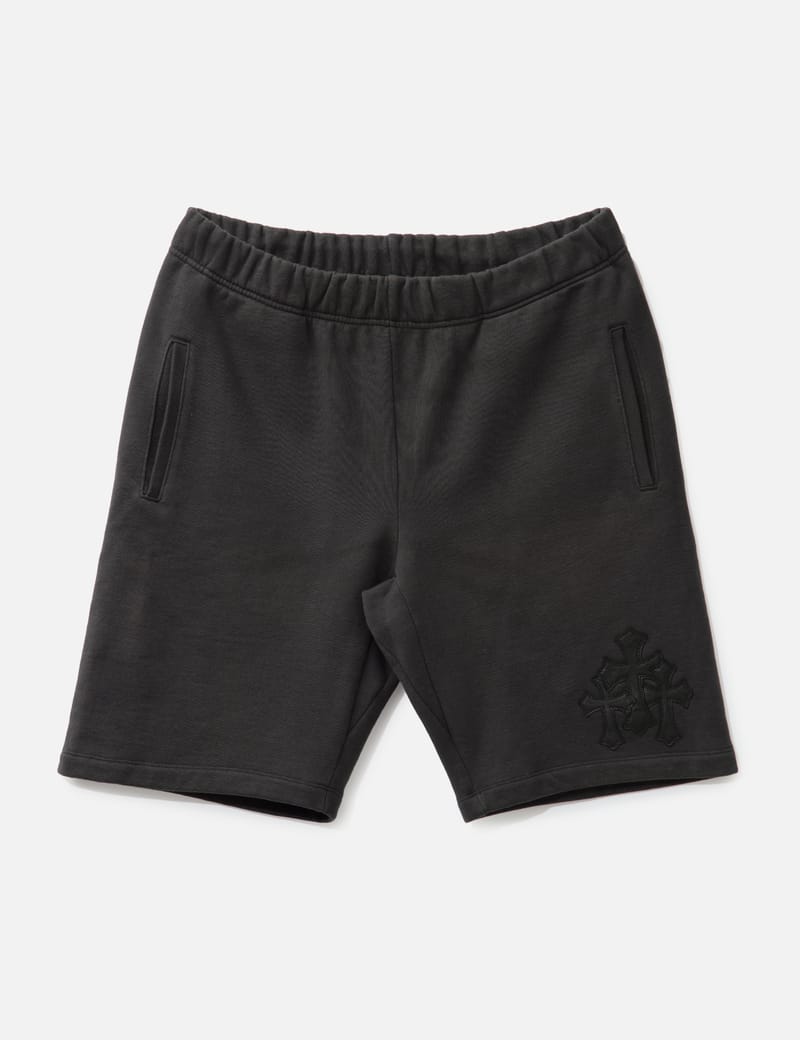Chrome Hearts Triple Patch Sweatshorts - Black 100% cotton shorts