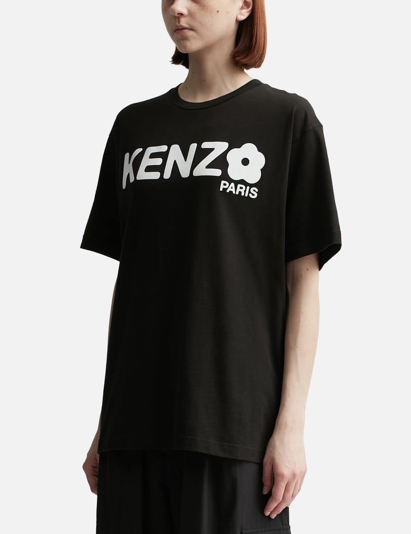 【KENZO】Kenzo Pop Boke Classic T-Shirt Black Kenzo - Black T-shirt with mini logo 