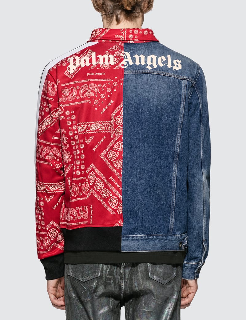 Palm angels track online jacket bandana