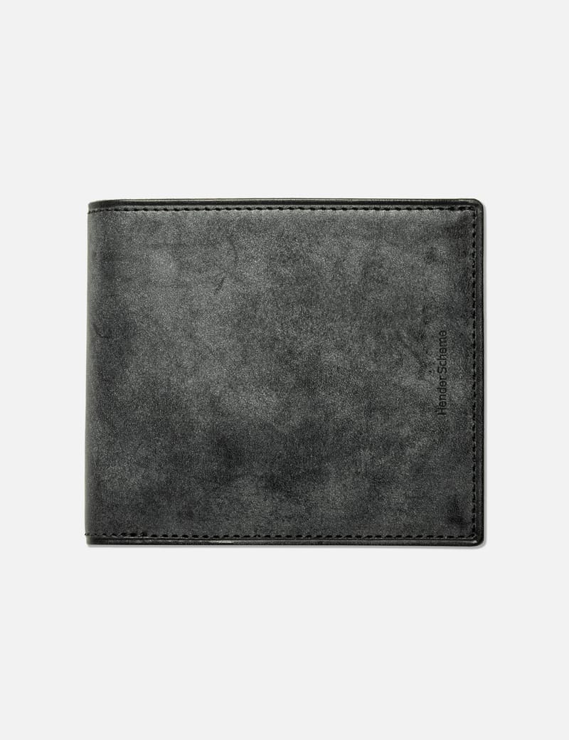 Hender Scheme 二つ折り財布 - 上質なカウレザーを使用した、ミニマル