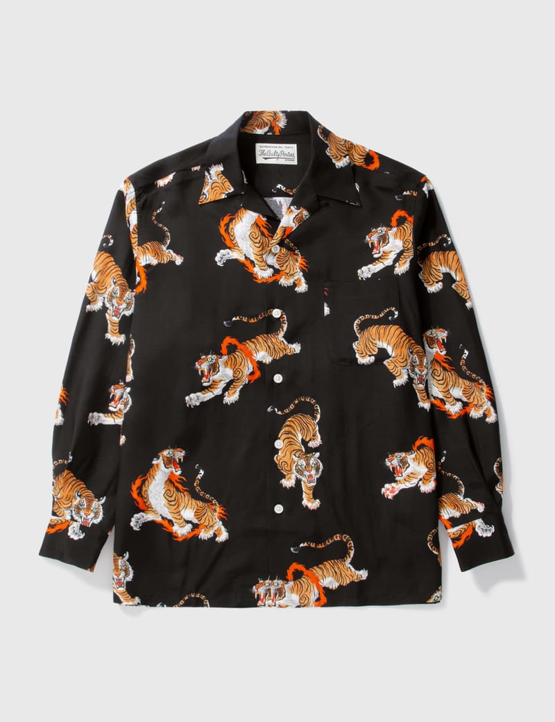 Wacko Maria - Python Open Collar Shirt | HBX - Globally Curated