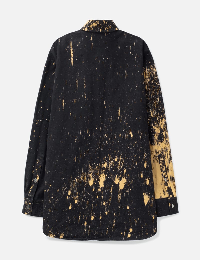 Raf Simons Sterling Ruby Denim Shirt - Black denim with oxidized