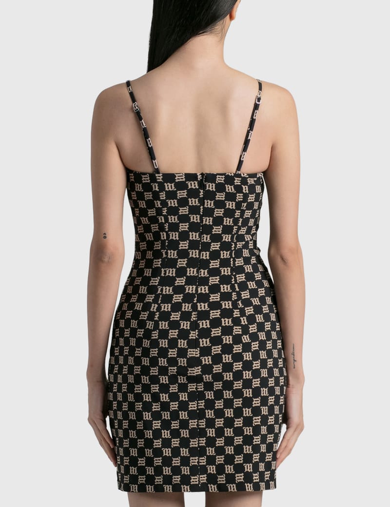 関税送料込み【MISBHV】モノグラム スパゲッティ ミニドレス Misbhv - MONOGRAM SPAGHETTI MINI DRESS | HBX - Globally