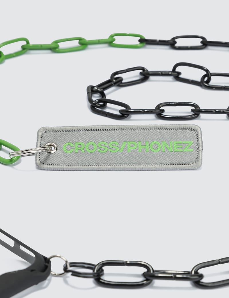 【国内送】CROSS/PHONEZクロスフォンズ★ Chain iPhone Case Cross/Phonez - Crossphone Black And Green Chain iPhone Case