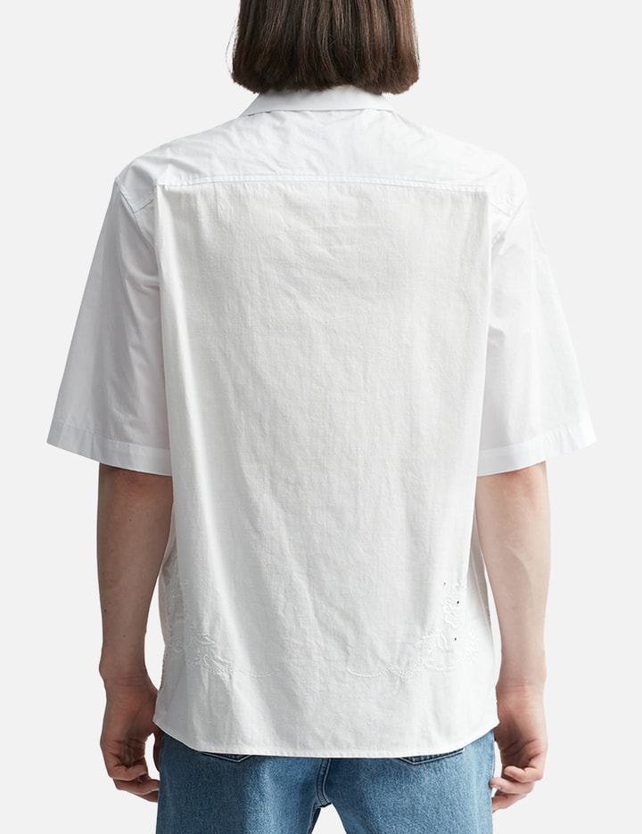 Marine Serre HOUSEHOLD LINEN BOWLING SHIRT HBX Globally Curated