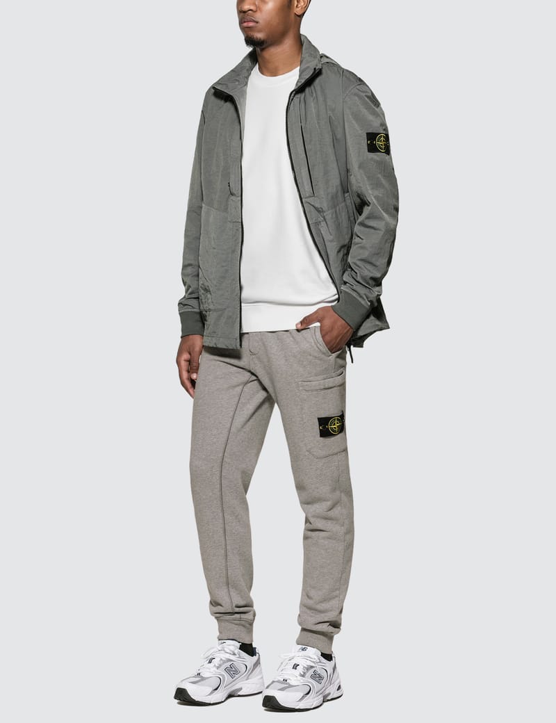 STONE “NYLON L JKT” Stone Island - Tightly Woven Nylon Twill-TC Jacket | HBX
