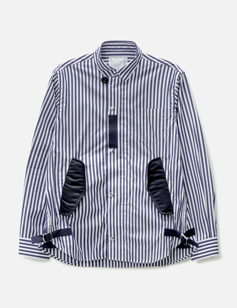 美品】Sacai 21AW Cotton Poplin Shirt / L-