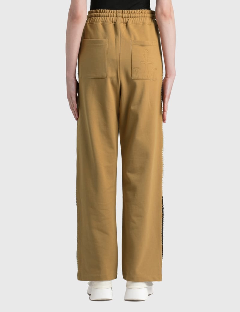 JW Anderson - Wide Leg Contrast Stitch Track Pants | HBX