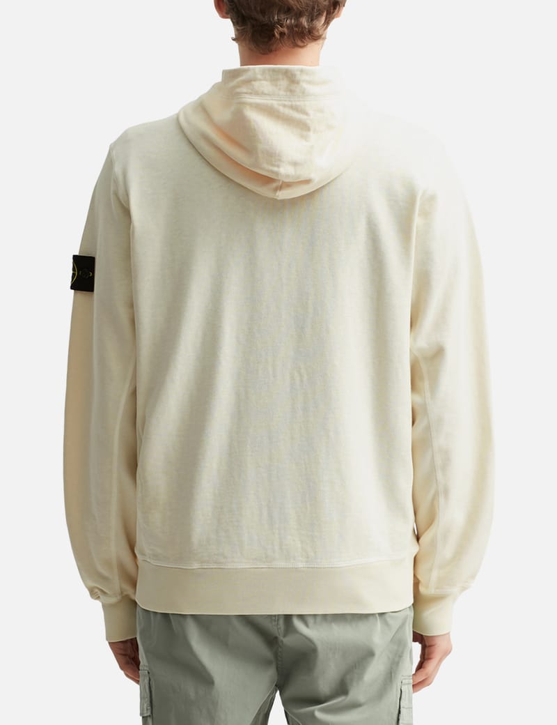 ストーンアイランド - Garment-Dyed Zip-Up Hoodie | HBX