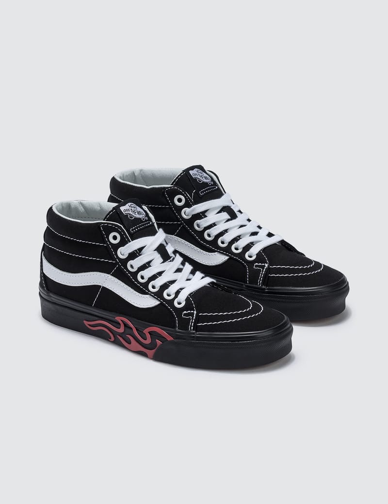 Flame cut out vans online