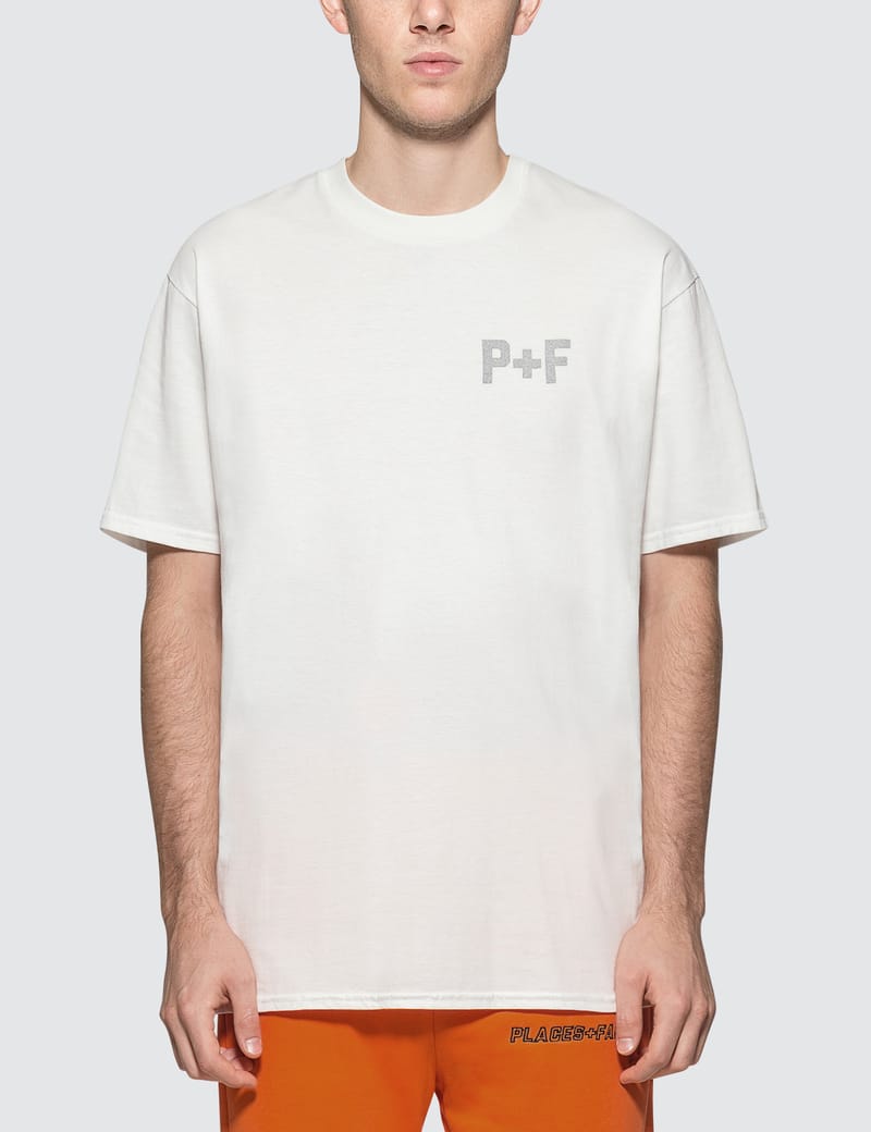 Places + Faces - P+F Logo Reflective T-Shirt | HBX - HYPEBEAST 為