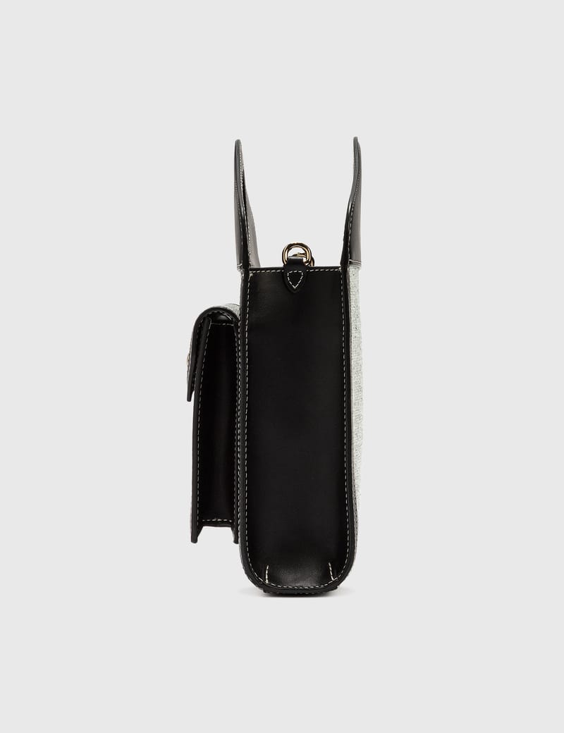 Burberry - Mini Two-tone Canvas and Leather Pocket Bag | HBX