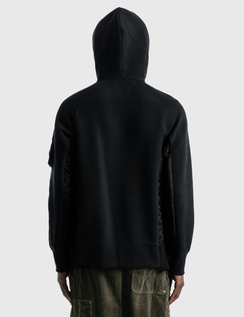 Sacai - Sponge Sweat x MA-1 Hoodie | HBX - Globally Curated