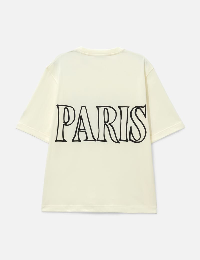 Ami Ami Paris Print T-Shirt - Boxy unisex tee in heavy cotton | HBX