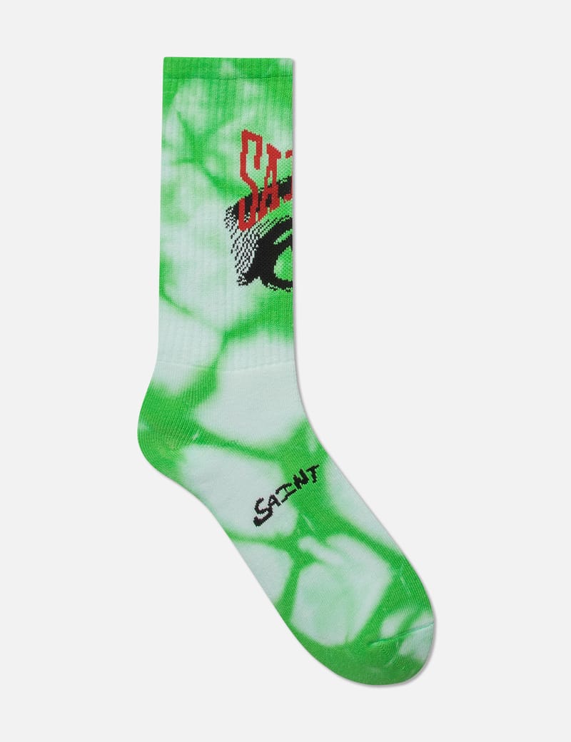Saint Michael - TIE DYE EYES SOCKS | HBX - Globally Curated