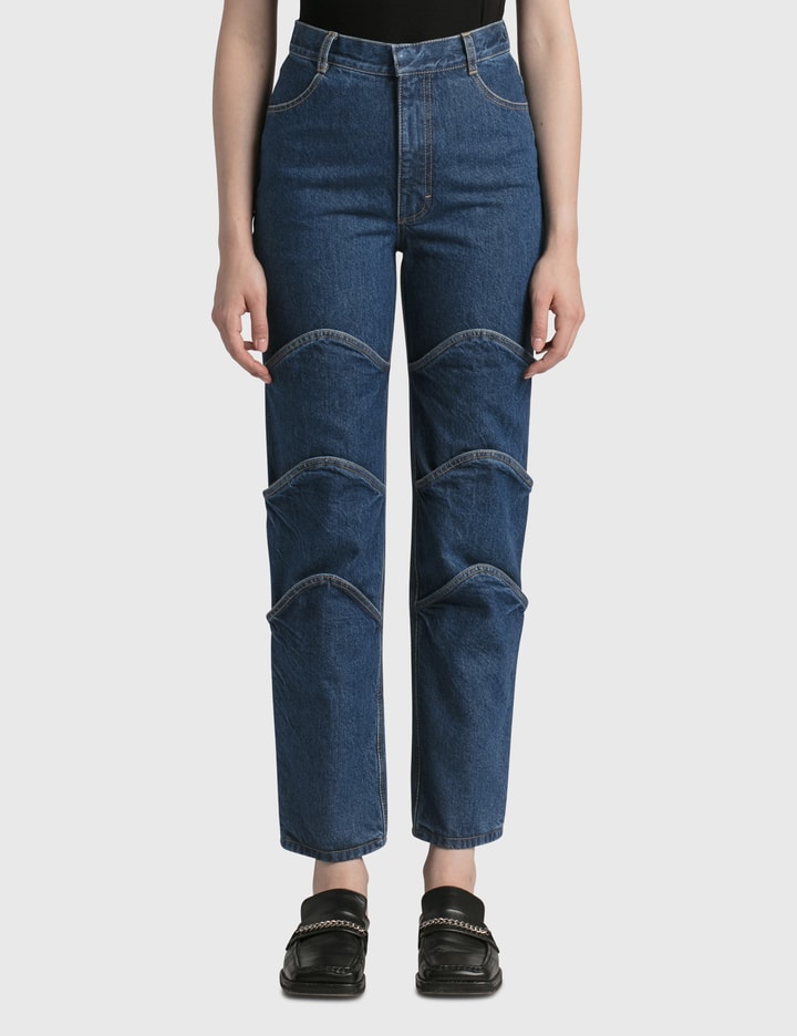 KSENIASCHNAIDER FISH SCALE JEANS HBX Globally Curated Fashion and