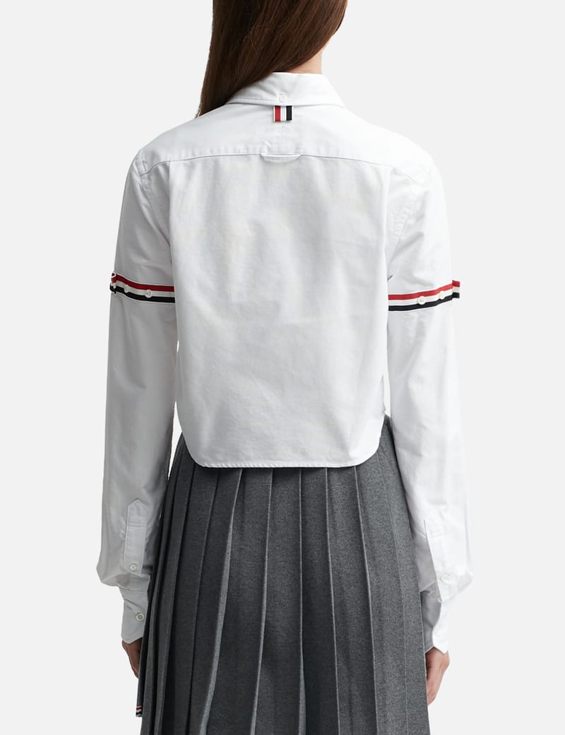 Thom Browne - Classic Cropped Round Collar Shirt | HBX