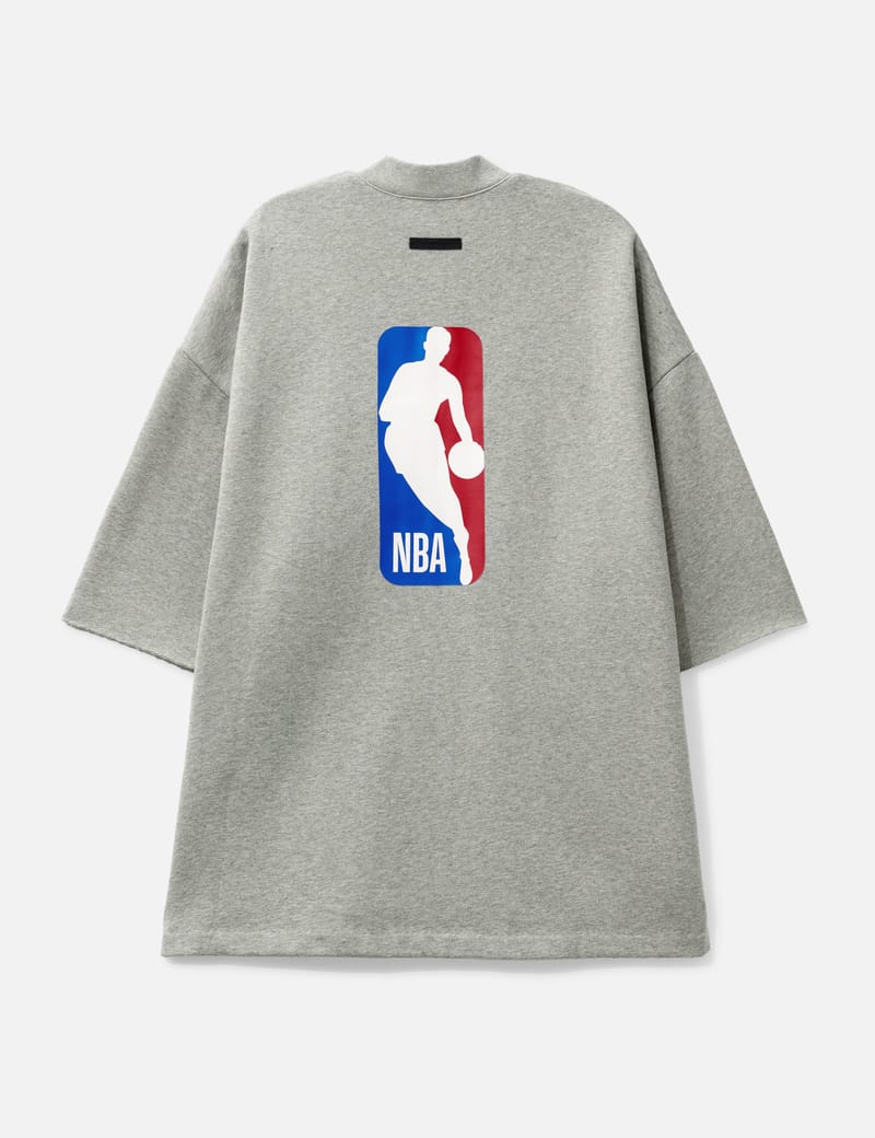 Fear of God Essentials NBA Zip Up Jacket - Oversized gray half-zip