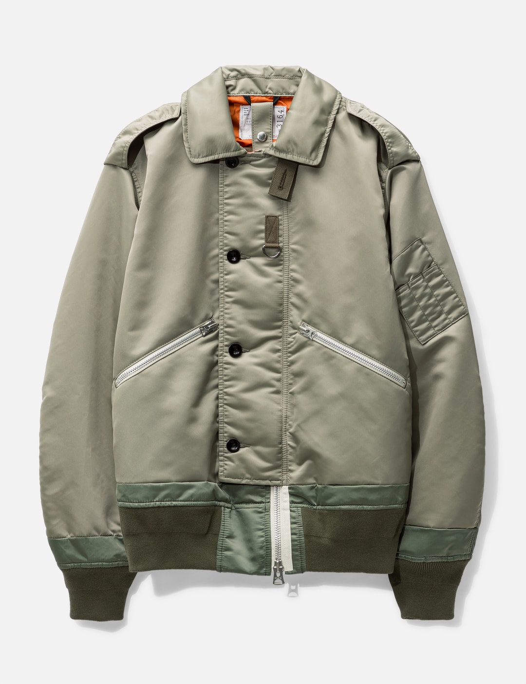 Sacai - Nylon Twill Mix Blouson | HBX - Globally Curated Fashion and ...