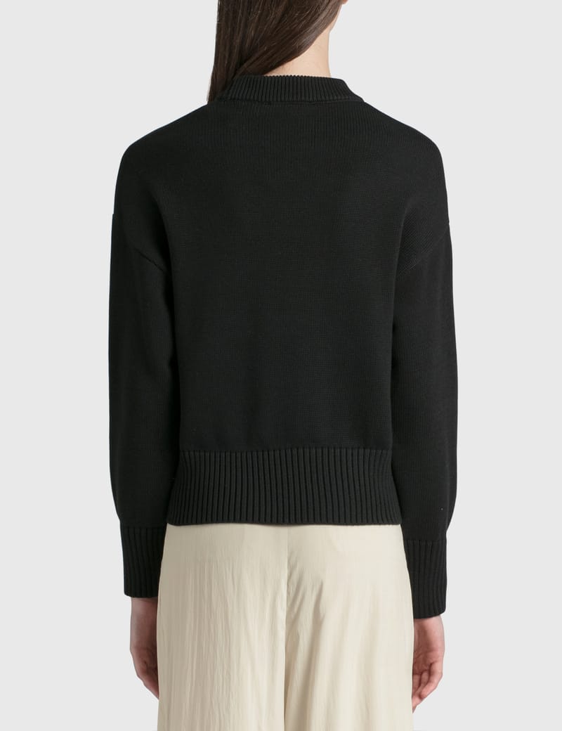 お値下げ❗️ami ブラック クルーネックセーター アミ パリス - Ami de Coeur クルーネック セーター | HBX