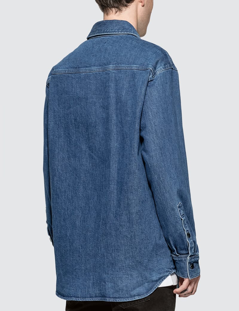 Raf Simons - Logo Denim Shirt | HBX