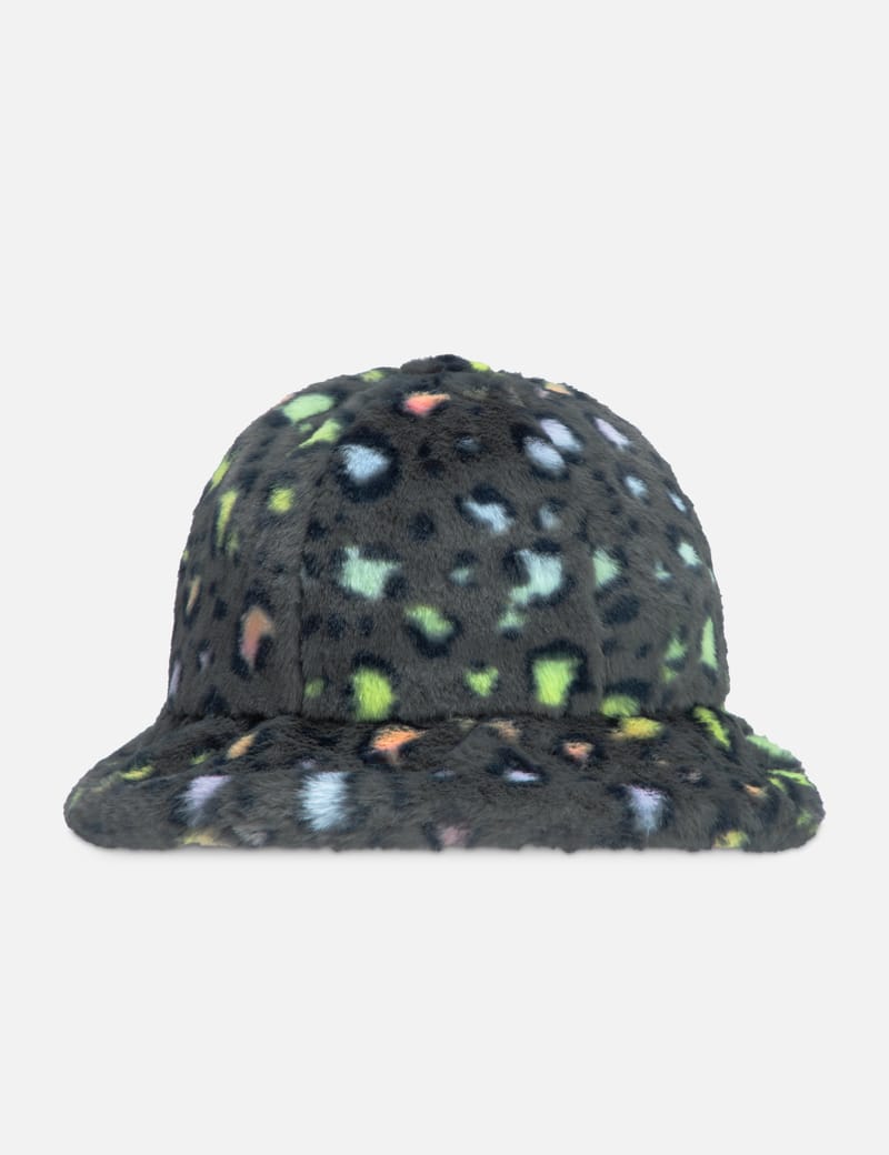 Kangol faux fur casual bucket hat in leopard print online