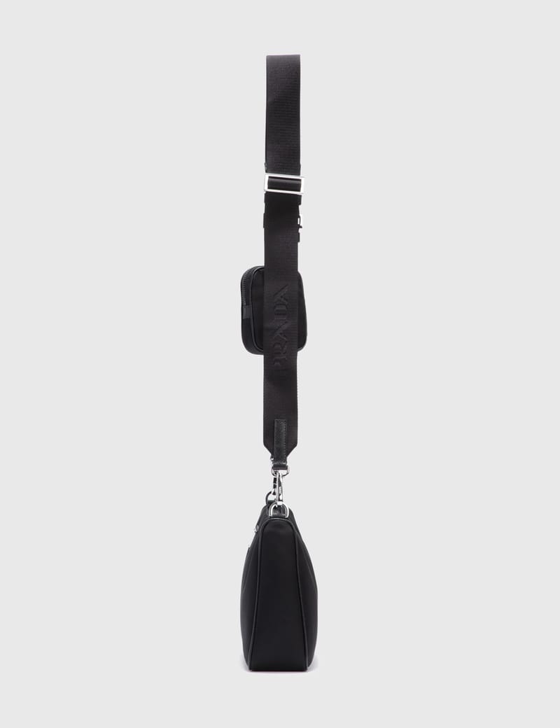 PRADA◆Re‐Nylon ノースリーブワンピース レザーストラップ付き PRADA◇Re‐Nylon ノースリーブワンピース レザーストラップ付き