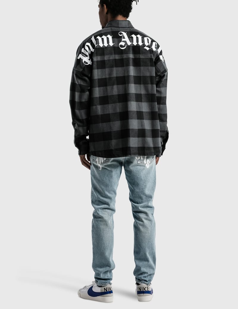 Palm Angels - Logo Checked OverShirt | HBX