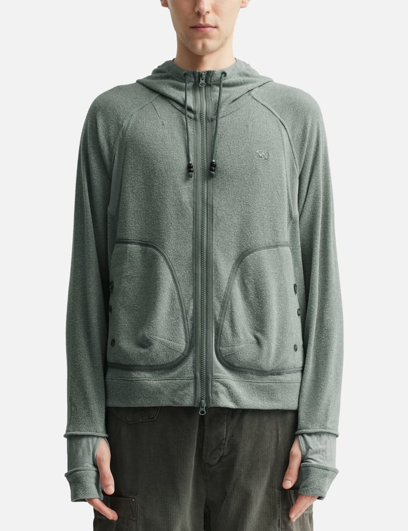 トップス SAN SAN GEAR KAPAS KNIT ZIP-UP size1 San San Gear Kapas Knit Zip-Up - Mint color-block hoodie with 2
