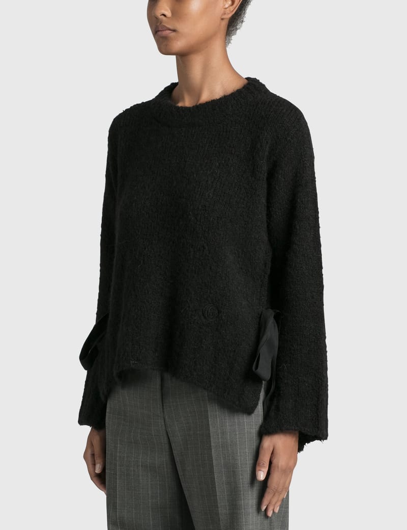 MM6 Maison Margiela - Side Slit Mohair Sweater | HBX