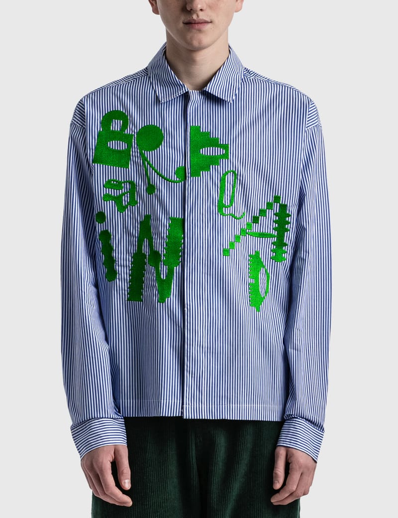 Brain Dead - GASTROMANIAC BUTTON UP SHIRT | HBX