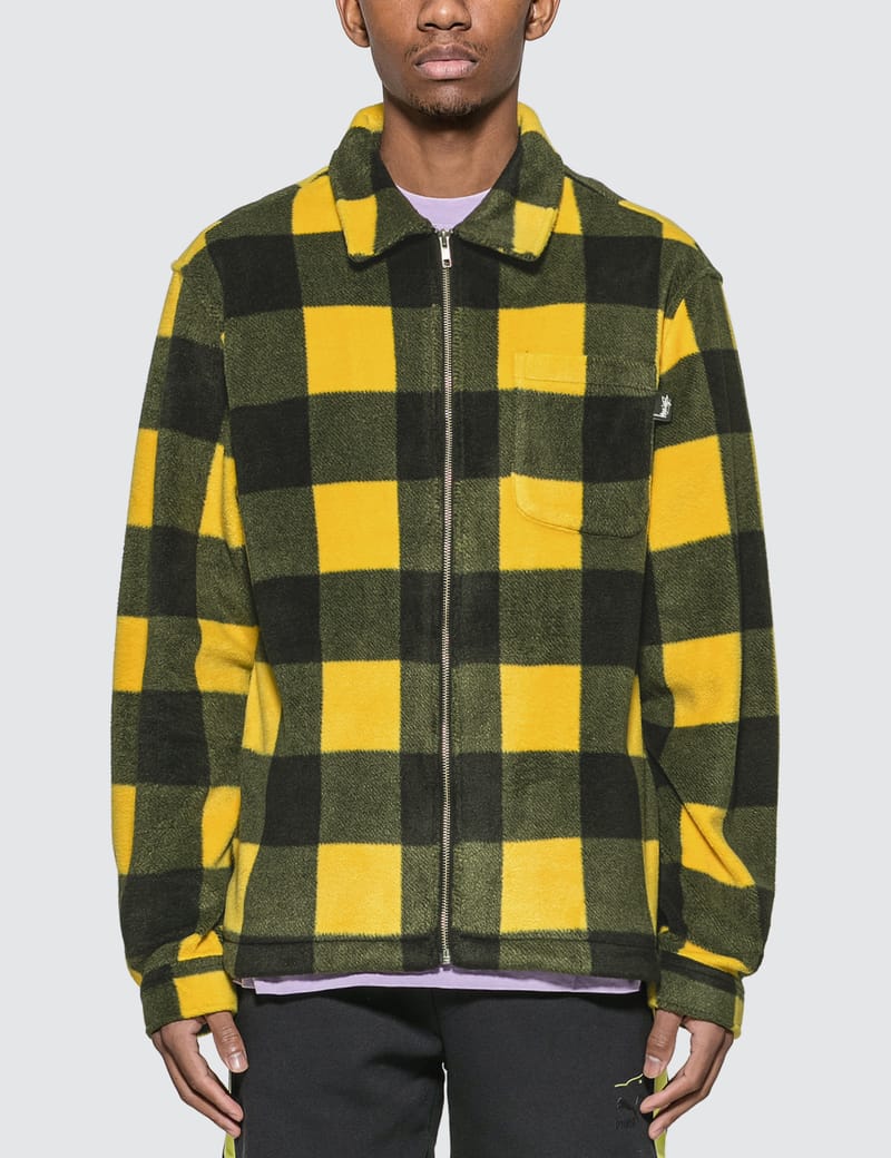 Stüssy - Polar Fleece Zip Up Shirt | HBX - Globally Curated