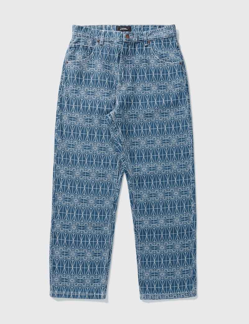 RASSVET ALLOVER PRINT BAGGY DENIM PANTS ALLOVER PRINT BAGGY DENIM 