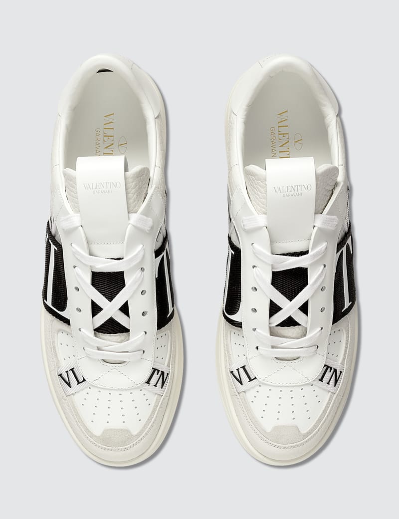 VALENTINO GARAVANI VL7N スムース&ペブル加工レザー ハイカット Valentino Garavani VL7N Mens Sneakers In Calfskin, size 44