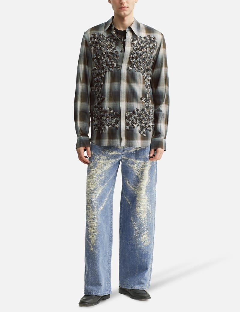 TAAKK - Check Embroidery Shirt | HBX