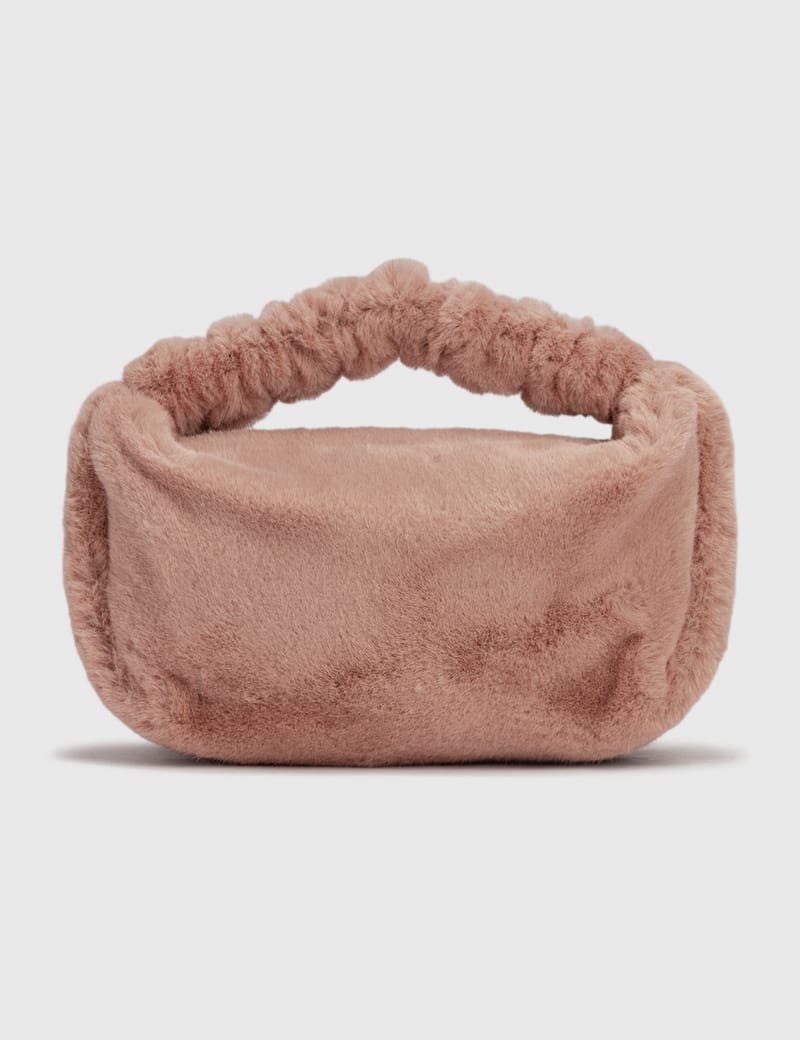 [ALEXANDER WANG] SCRUNCHIE FAUX-FUR SMALL BAG (送料関税込み)