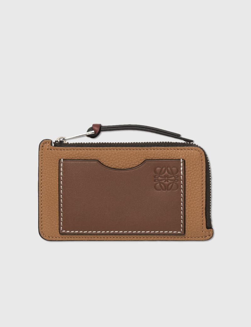 ☆LOEWE☆ カード＆コインケース LIGHT CARAMEL×PECAN♪ Loewe Calfskin Coin Cardholder - Light Caramel / Pecan